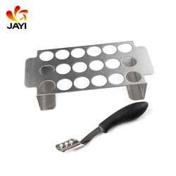 Outdoor grilling bbq accessories chili roaster stainless steel jalapeno roaster with 18 holes grill holder