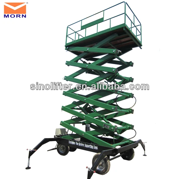 мобильный подъемник ножниц трейлер