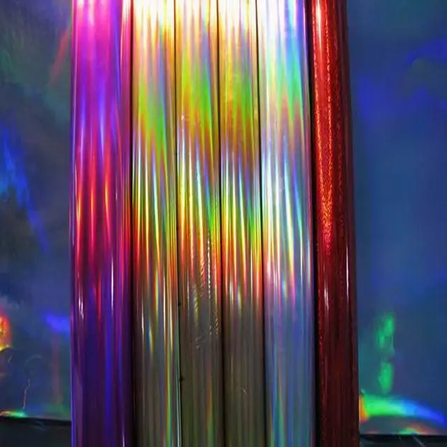 HIGH QUALITY 50MIC GOLDEN HOLOGRAM FILM  FOR STICKER LABEL PAPERS(WATER BASED GLUE)