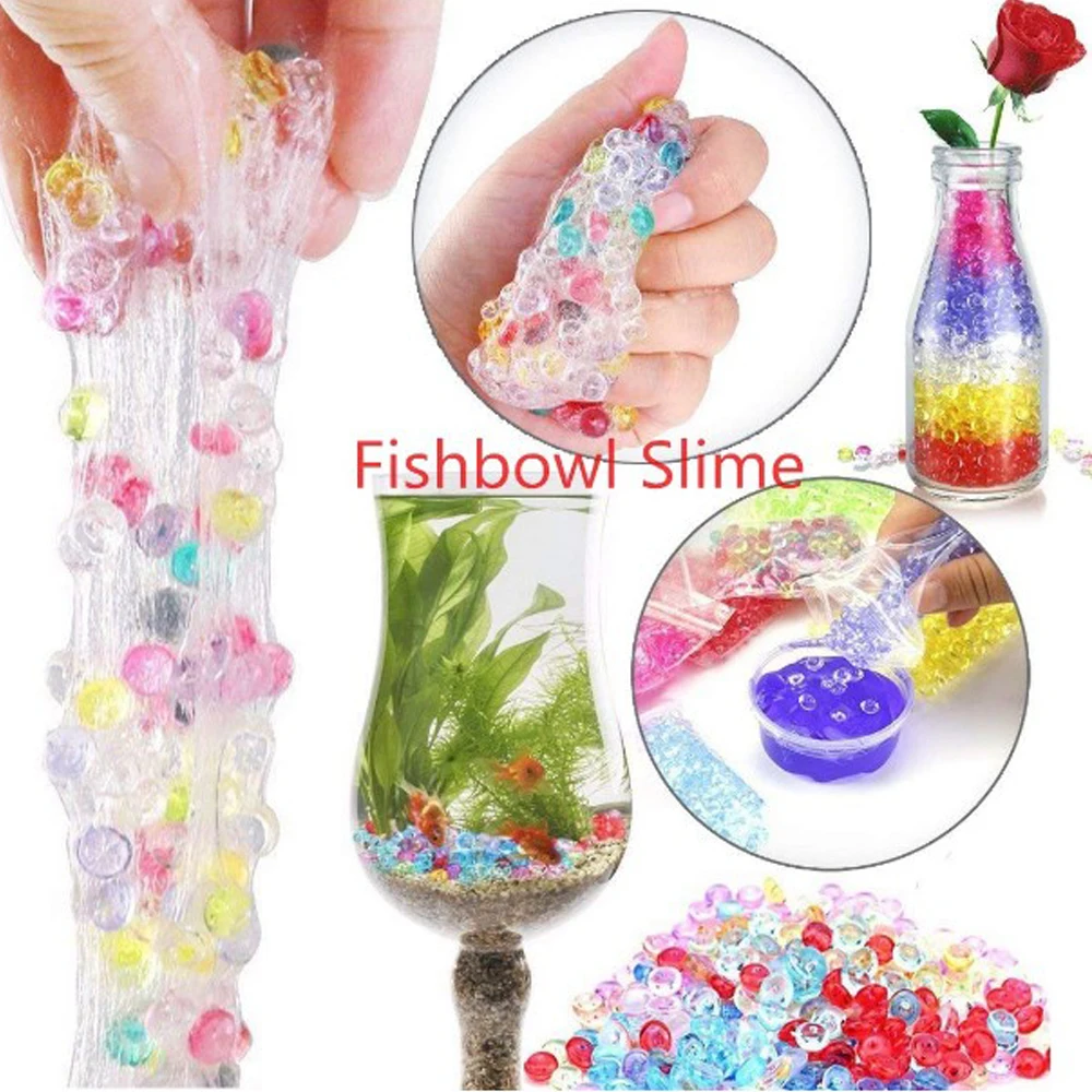 Slime Containers, Foam Balls, Fishbowl Beads, Fruit Slices and Other Accessories for Kids
