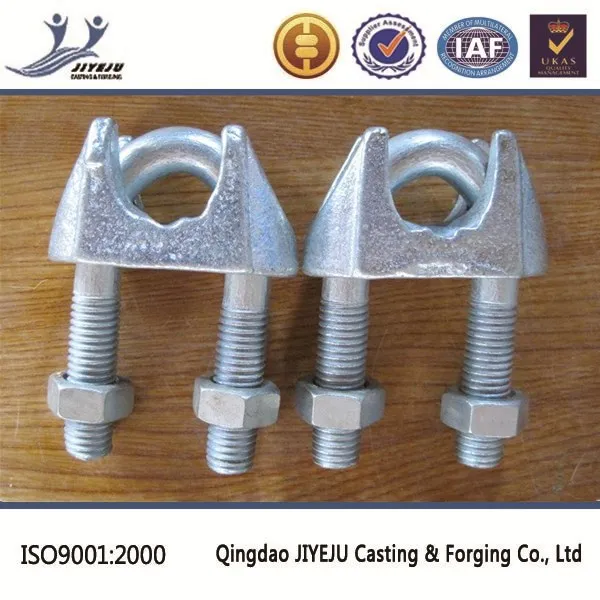 Зажим DIN 741 винтовый канатный для крепления и фиксации Китайский