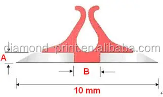 700mm Length 13mm Standard Back or 9mm Narrow Back Pressboard Plastic Creasing Matrix Adhesive Creasing Channel for Diemaking
