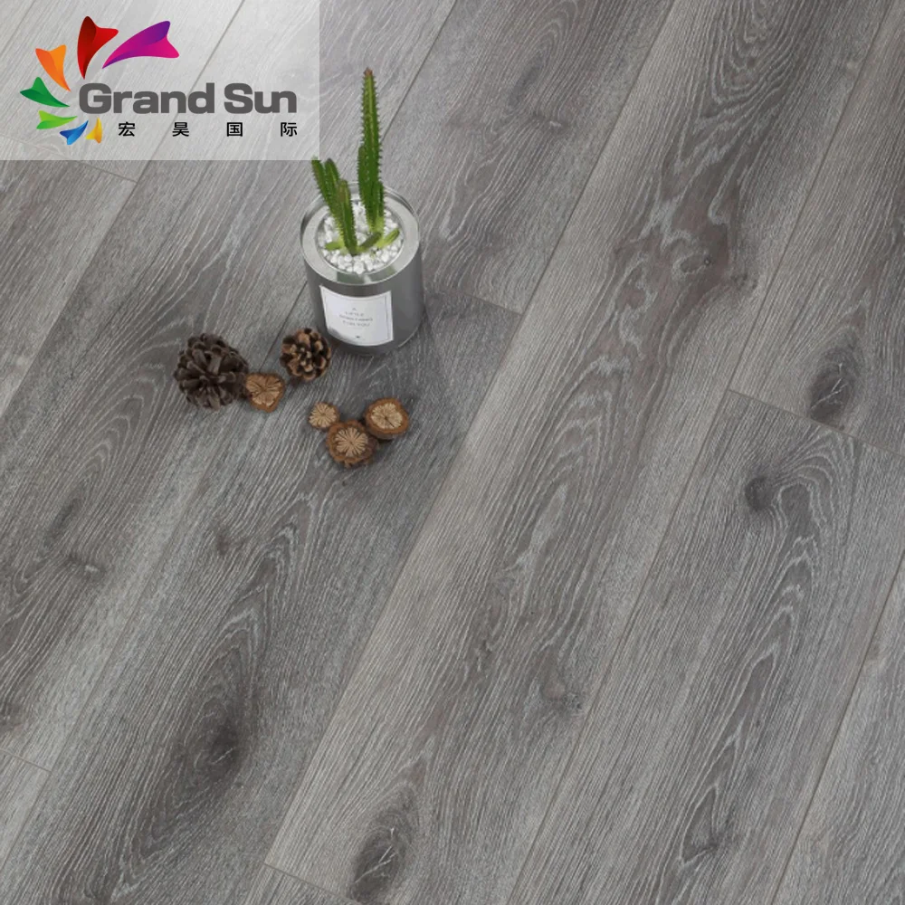 Wood 12mm black oak laminate flooring