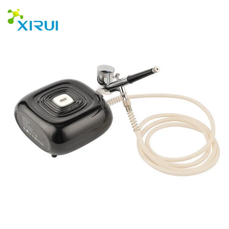 airbrush kit compressor machine for cake nail art make up HS08-6AC-SK Mini Makeup Airbrush Compressor Kit Hyaluronic Acid