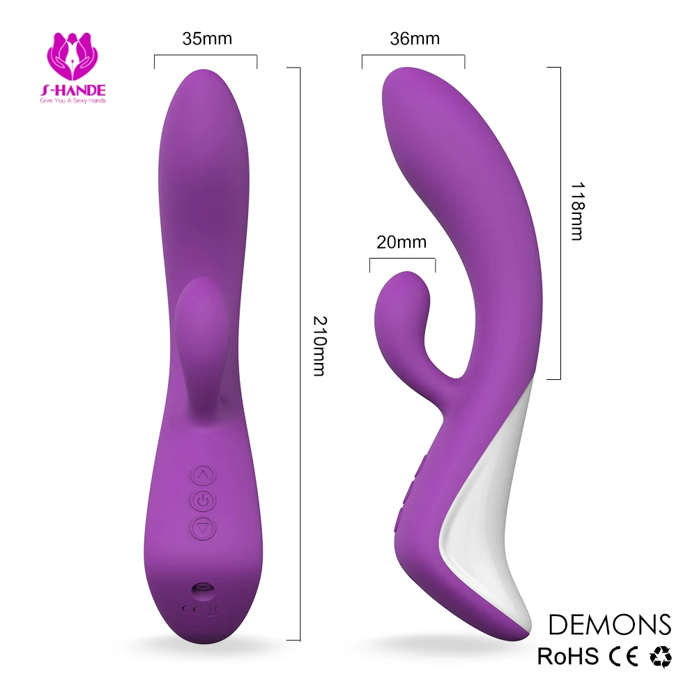China OEM factory Triple Motors heated girls masturbation pink/purple moving rabbit vibrator
