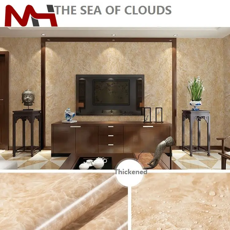 Оптовая продажа настенные мраморные обои для комнат в отеле китайские водонепроницаемые влагостойкие ванных завод