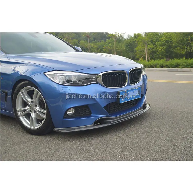 Carbon Fiber/FRP Front Lip Spoiler Bumper Chin Shovel for BMW 3 Series F34 GT 4 Door with M-tech M-sport Bumper 2012-2018 3D Sty