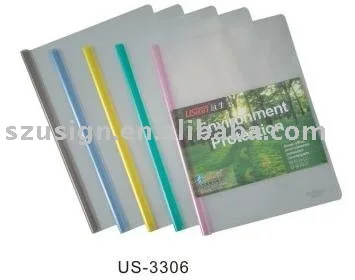 
 US-3306 A4 прозрачная папка для отчета с ручкой shantou yuansheng  