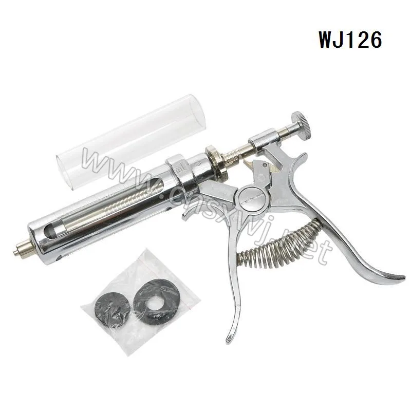 30ml, 50ml Veterinary Semi-Automatic Metal revolver syringe gun
