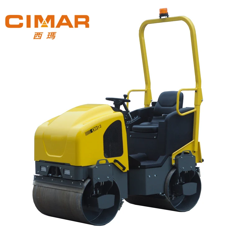 Road Roller Parts 1.2 Ton Vibrating Mini Road Roller Compactor