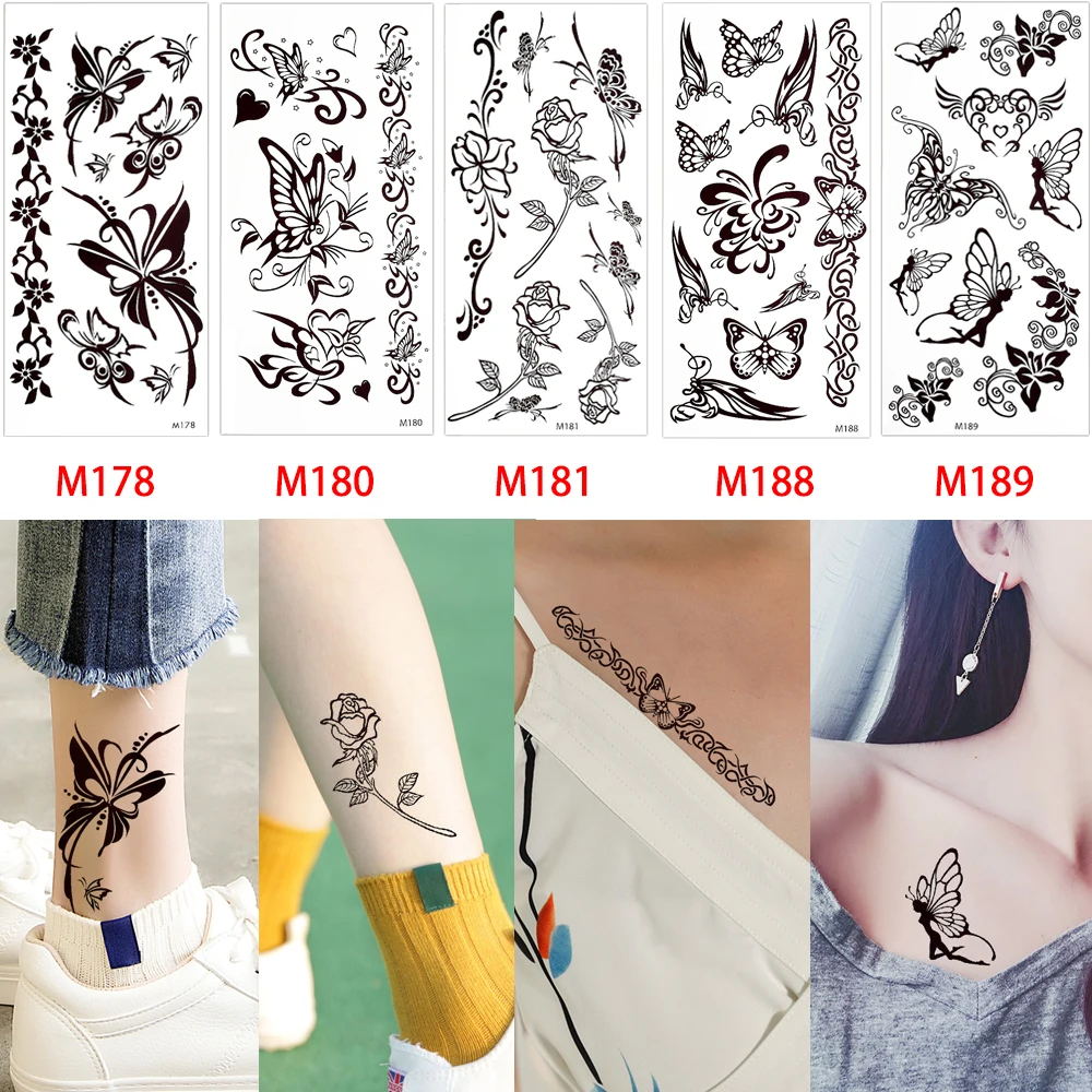 Sexy Girls Dream Body Back Temporary Tattoo Stickers