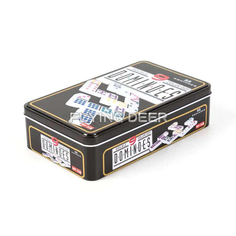 Factory Price Acrylic Plastic Colorful Domino Set Rummy Game