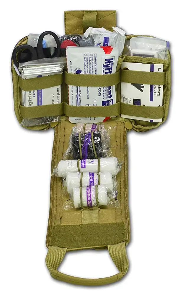 Spread Eagle Complete Tactical Medical bag Gunshot & Trauma IFAK Kit with Laser Cut MOLLE