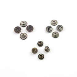 Cheap Fabric Buttons Flower Jacket Metal Snaps And Rivets Eyelets Jeans Button Rivet