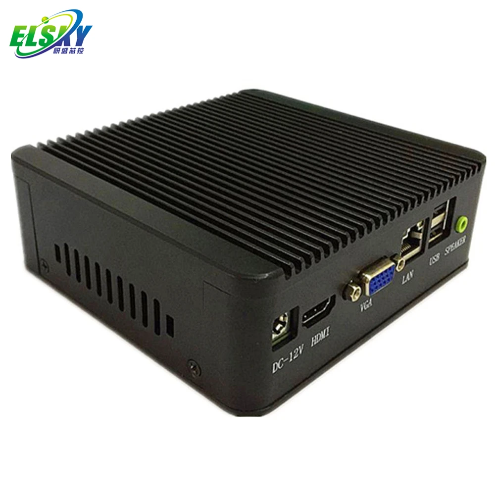 ELSKY BayTrail Celeron J1800 2.0GHz DDR3L Dual Core Fanless Barebone PC GPIO VGA NANO ITX Mini PC