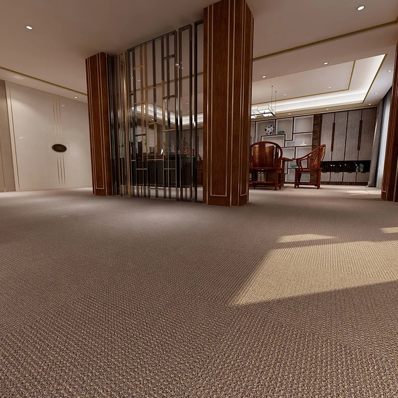 Commercial Cheap Stocks Nonwoven Bitumen Backing Office Nylon Carpet Tiles New Design Shanghai Hangju Gemini HLN series