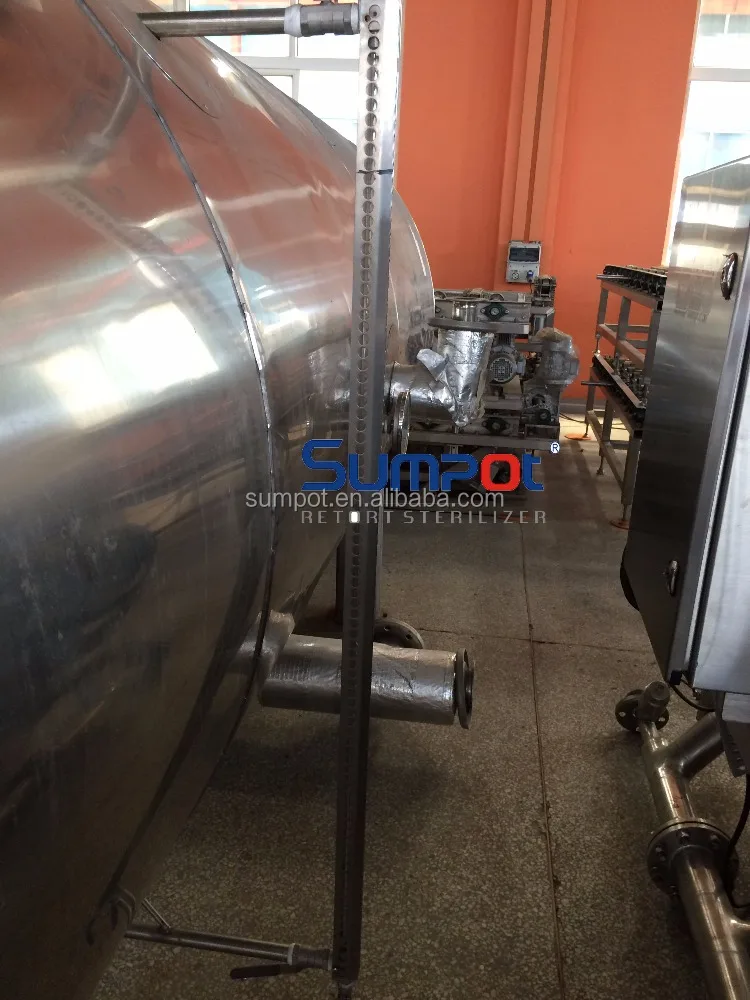 Static Hot Water Immersion Retort Machine Semi-automatic for Pouch Sweet Corn Pouch Food Steam Boiler