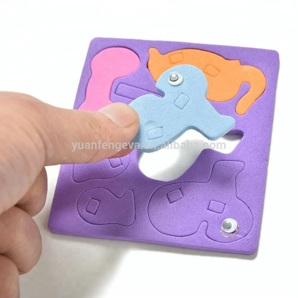 EVA Foam New Creative DIY Handmade Baby Toys Intelligence Development Animal Puzzle Jigsaw Kids Toys for Children