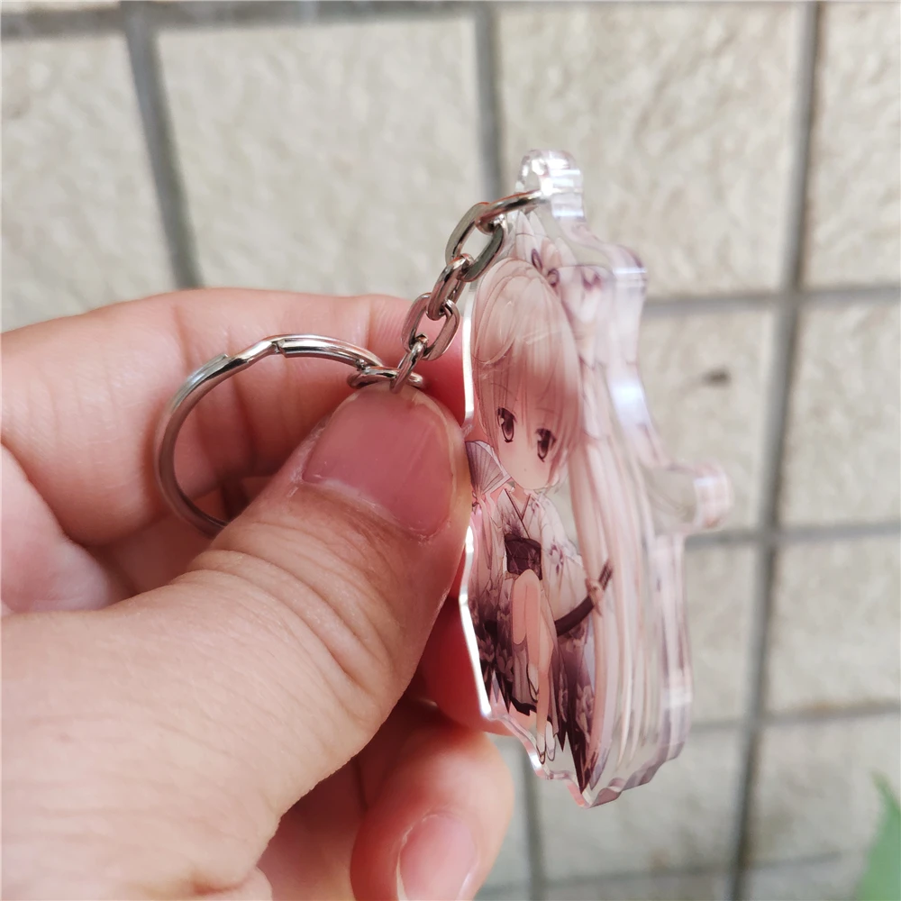 Free Sample Two Sides Print Custom Anime Acrylic Keychain Wholesale Character Keychain Keyring Standee Multifunction Keychain