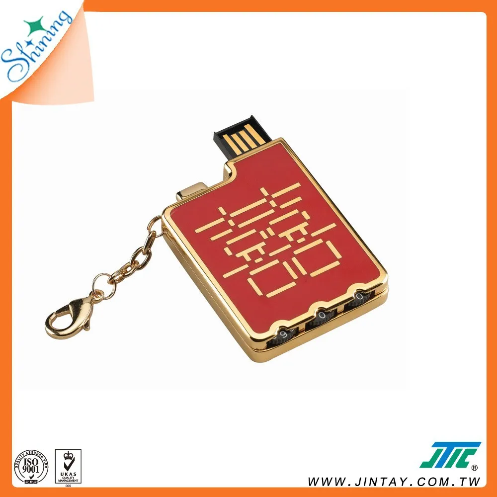 Chinese stylish combination padlock for wedding gift wit SanDisk chip