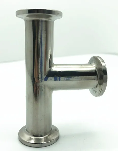 Wholesale stainless steel 304 vacuum flange Tee pipe fittings NW25