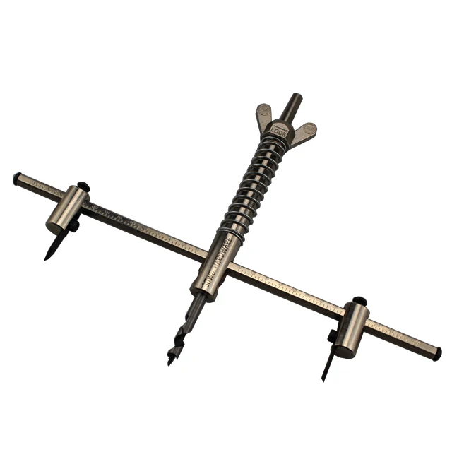 Adjustable Hole Saw Set Circle Cutter Kit for Cuts Plywood Sheet with ABS Dust Shield Hole Size 30-200mm/30-300mm