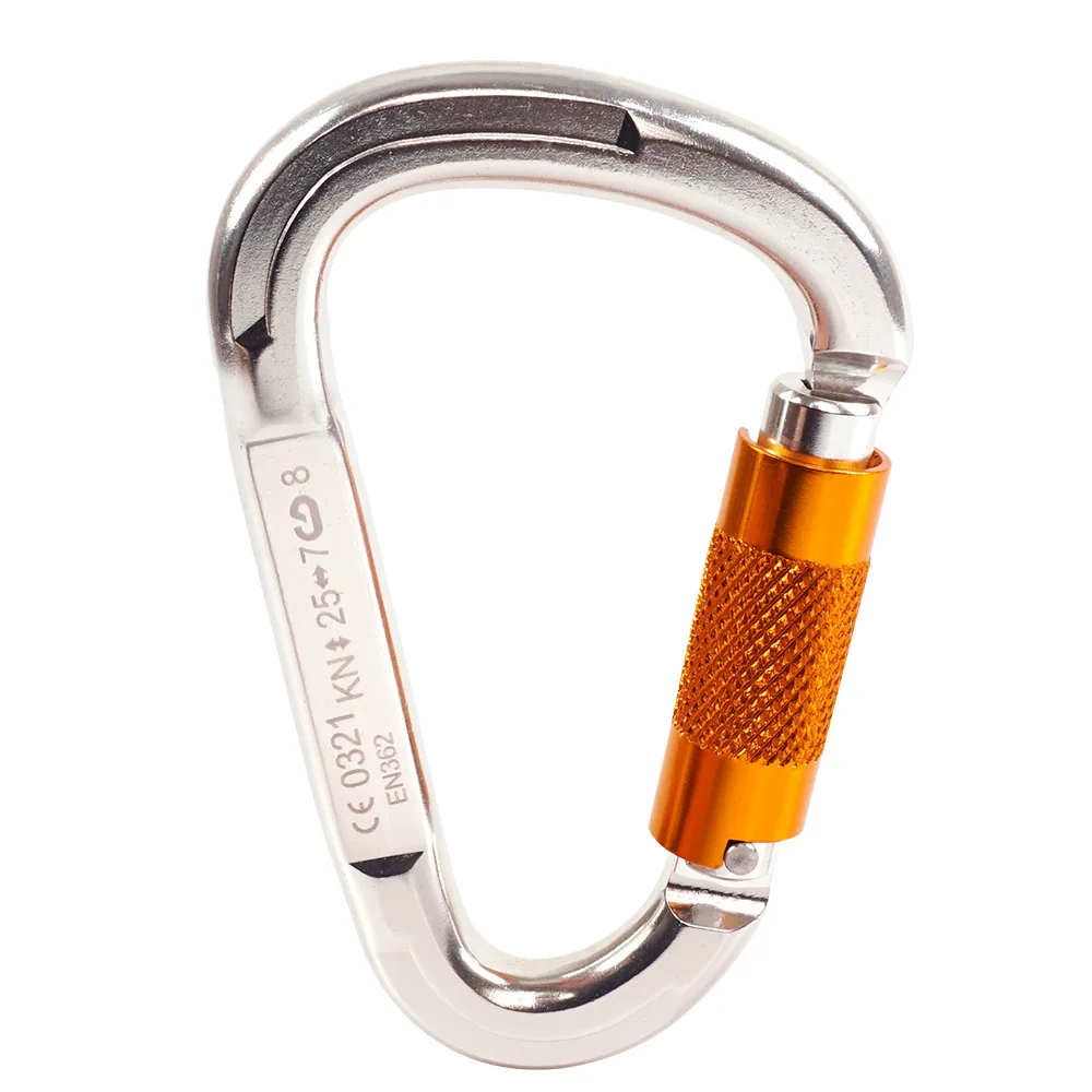 Pear shape Safety master carabiner for mountaineering