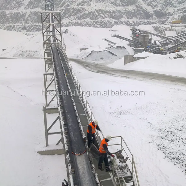 china cooling rubber conveyor belt system