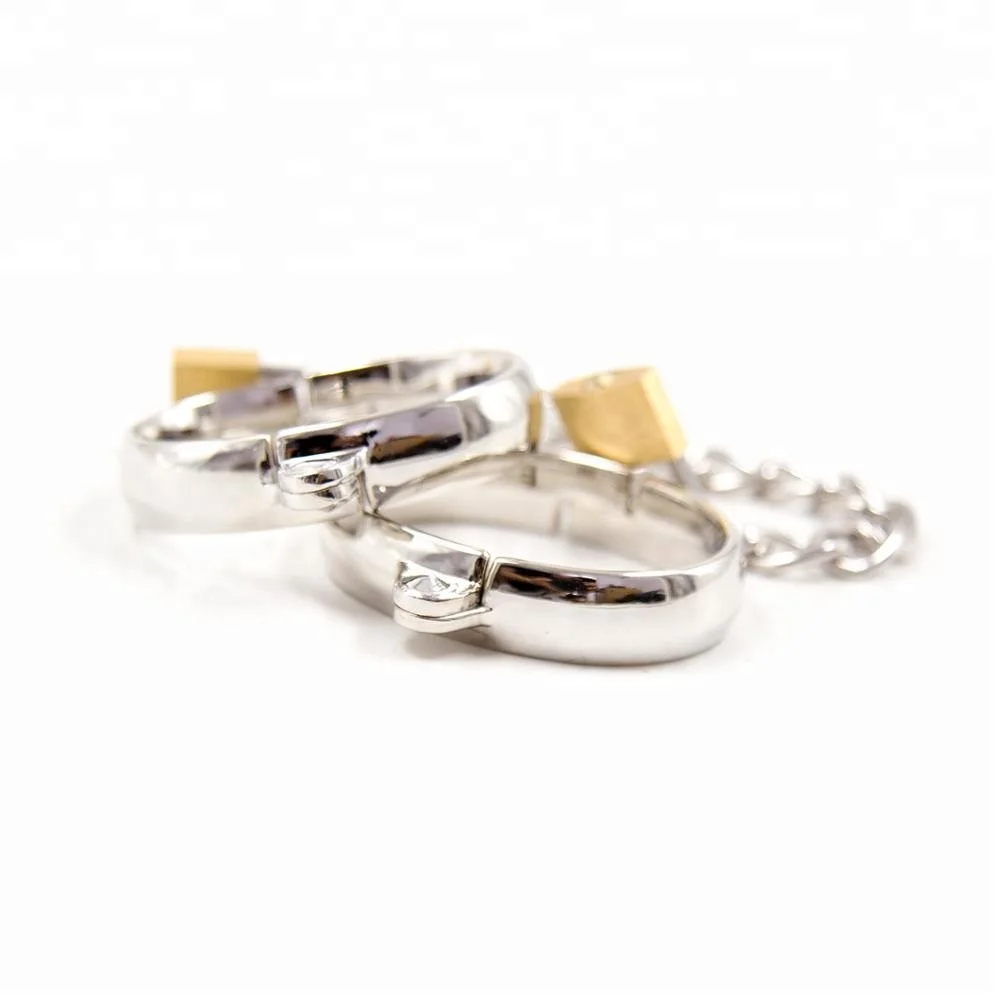 Заводские наручники из нержавеющей стали с замком для ключей, сдерживающие наручники, сексуальный мужской кожаный секс-бондаж, фетиш, наручники для БДСМ игр, сексуальные