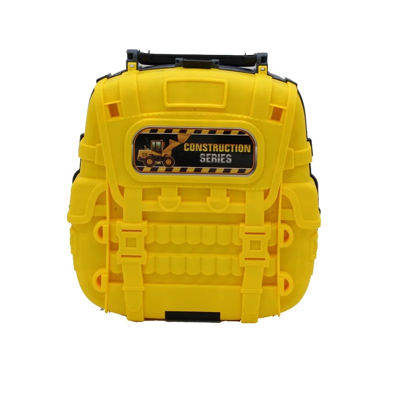 Kids Engineering Backpack Construction Truck Parking Lot Toy
