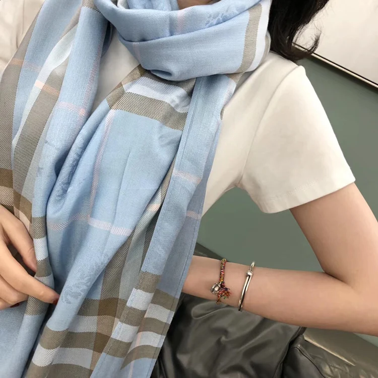 
Fashion western style cashmere feel plaid blank acrylic yiwu scarf cashmere scarf 
