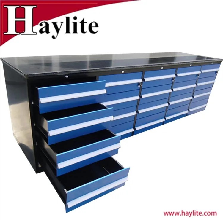 Cold rolled steel plate powder coated tool box garage use workbench
