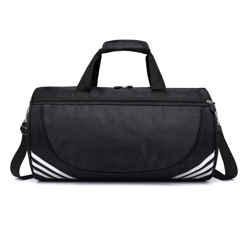 
Wholesale custom weekender travel duffel nylon sports gym bag with shoe compartment 