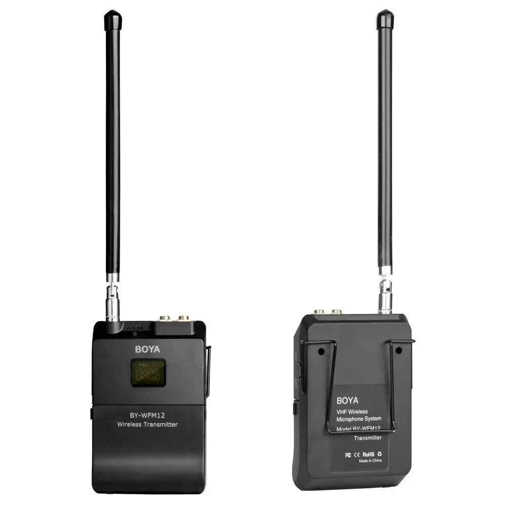 
BY-WFM12 Camcorders mini audio microphone VHF Wireless Microphone System Audio recorders for DSLR Cameras & Smartphones 