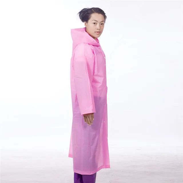 Adult non disposable EVA environmental fashion raincoat, outdoor raincoat, Yiwu raincoat wholesale
