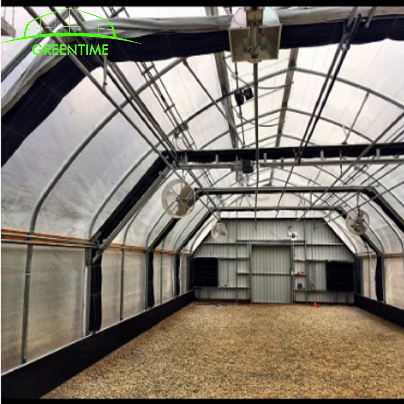 Hoop House Light Deprivation Blackout Greenhouse / Agricultural Greenhouse