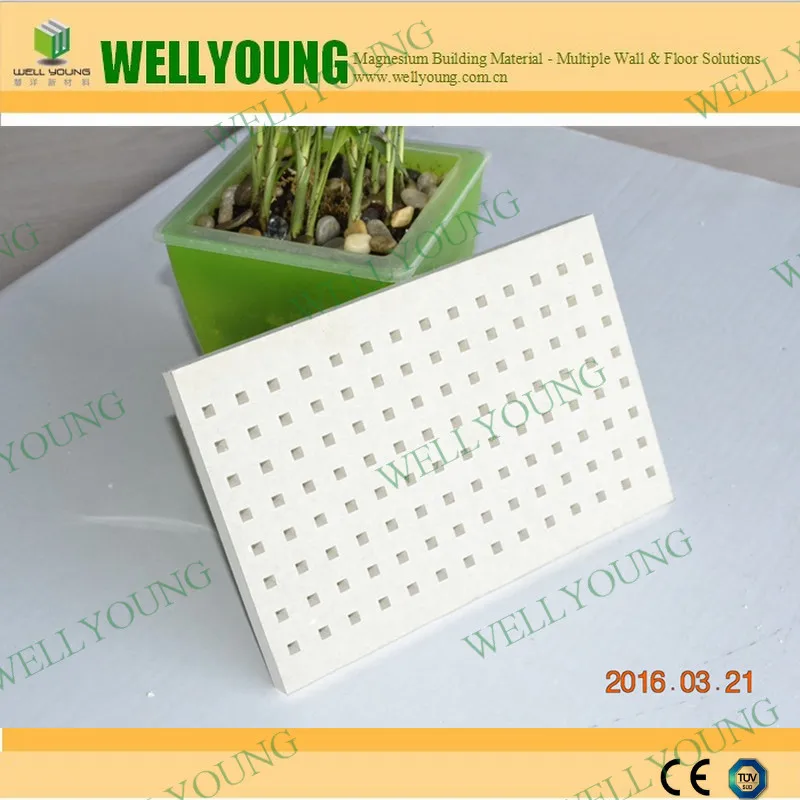 regular hole Moistureproof perforated acoustic gypsum board in dubai