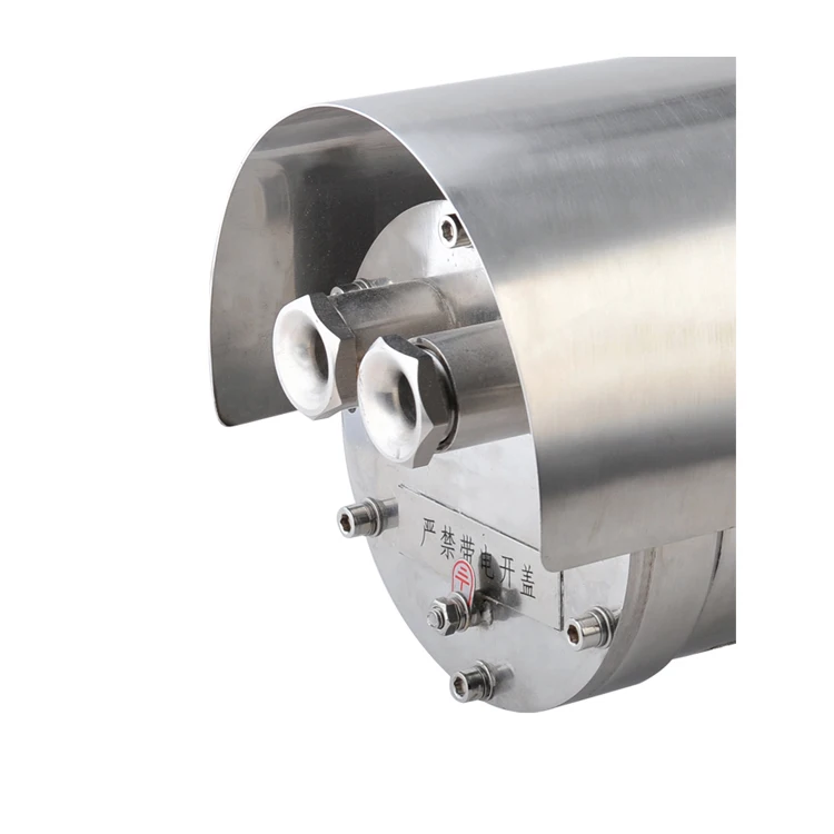 flame proof ex-proof CCTV camera outdoor housing with self cleaning wiper