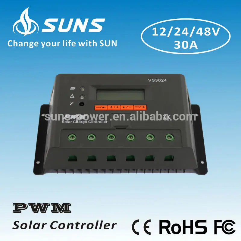 Phoenix Suns Shim 12V/24V Automatic Recognition High Quality Off Grid Charge Controller 30A