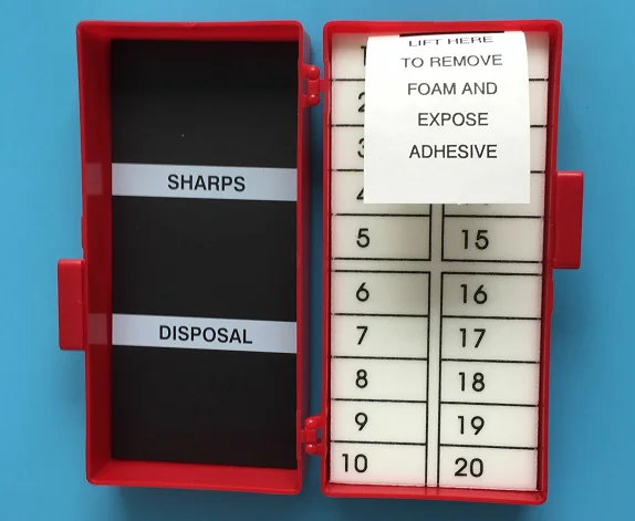 medical counters for  medical sharps or needles  with safe lock