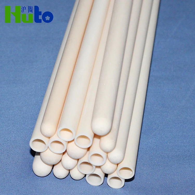 Thermocouple Protection Protection Al2O3 Ceramic Alumina Tube 99%  ceramic pipe