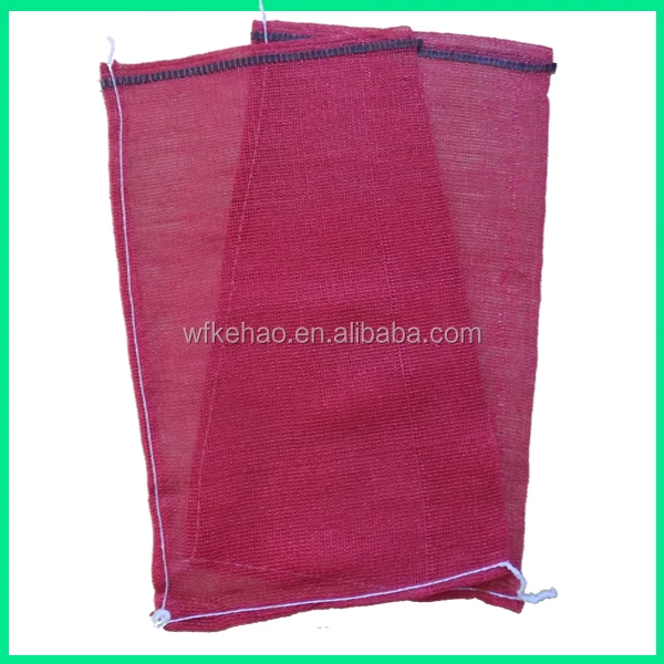 Potato onion packaging poly mesh onion net sack pp leno bag