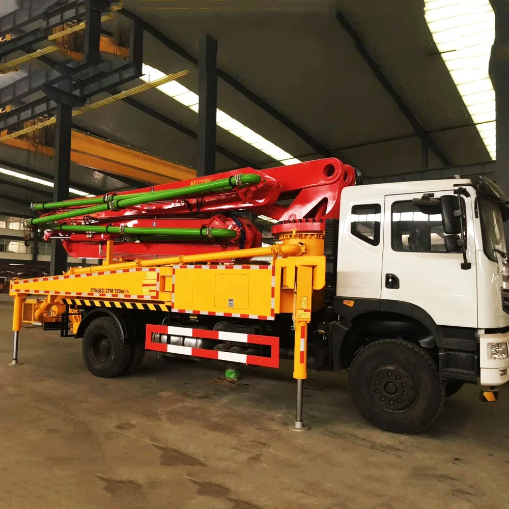 SANQ 30m 32m 36m 37m Truck Mounted Concrete Line Pump  Concrete Boom Pump Truck