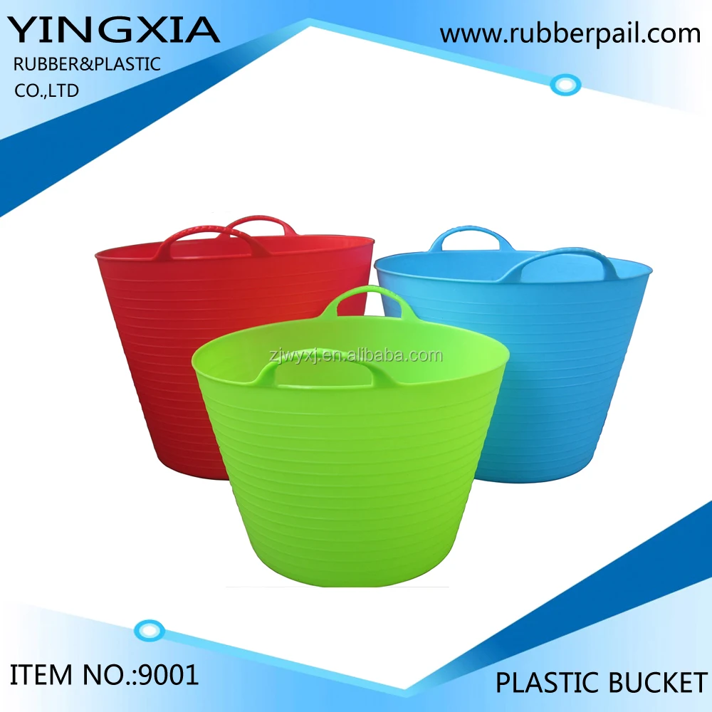 plastic garden bucket,multi-function plastic trough for horse feeding