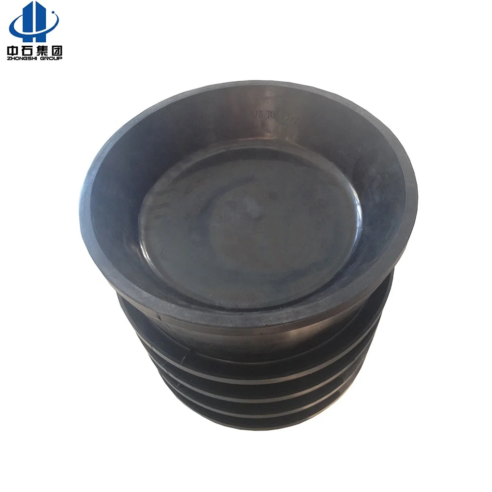 
Special non-rotational device design cementing top bottom rubber hole cementing plug 