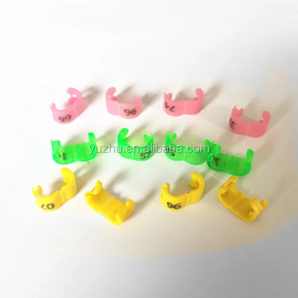 Canary clip ring 3mm clips plastic rings for birds