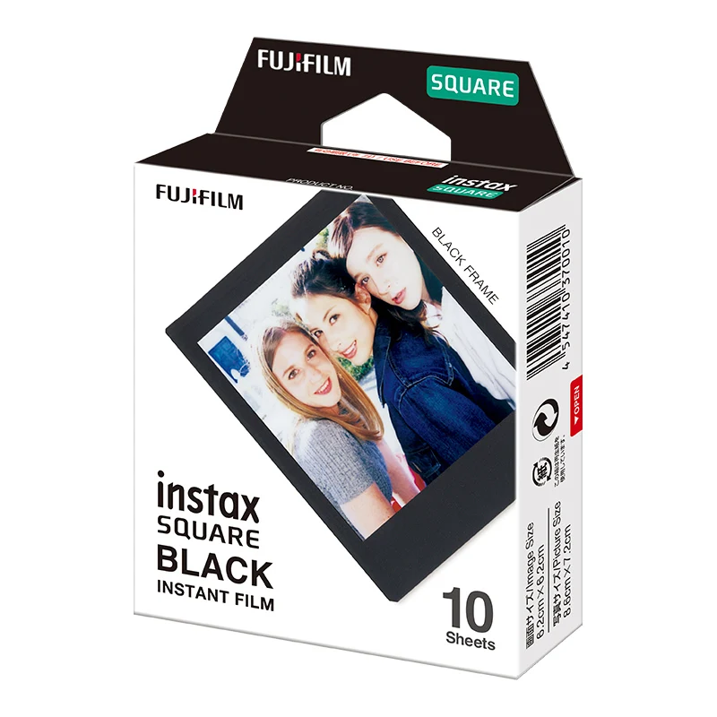 
Fujifilm instax Black Edge, один пакет, квадратная пленка для камеры SQ6/SQ10 
