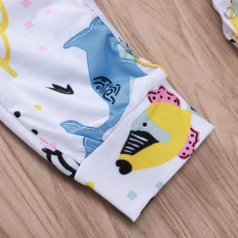 2019 summer Ocean Animal full print KIDS BODYSUITS ROMPERS infant cotton romper 0-2years