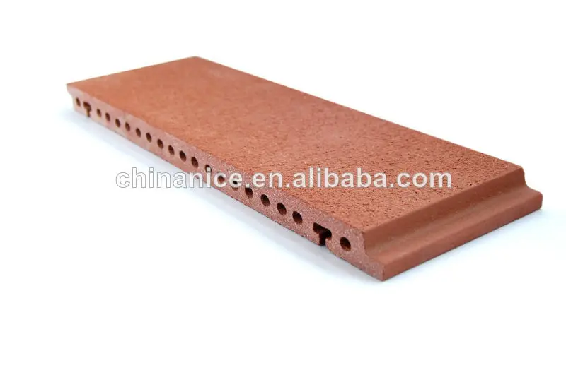 Плоская поверхность красной терракоты облицовка плиткой