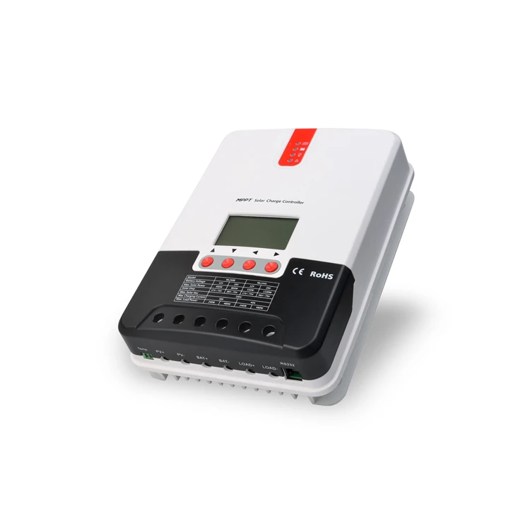 Hot Sale Bluetooth 12V 24V 36V 48V Auto 60A ROHS CE Lithium LiFePO4 Battery Mppt Solar Charge Controller for Household